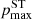 $ p_{\mathrm{max}}^{\mathrm{ST}} $