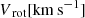 $ V_{\text{ rot}} [\mathrm{km}\,\mathrm{s}^{-1}] $