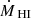 $ \dot{M}_{\text{ HI}} $