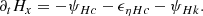 $$ \begin{aligned} \partial _t H_x = - \psi _{Hc} -\epsilon _{\eta Hc} -\psi _{Hk}. \end{aligned} $$
