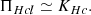 $$ \begin{aligned} \Pi _{Hcl} \simeq K_{Hc}. \end{aligned} $$