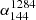 $ \alpha^{1284}_{144} $