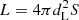 $ L = 4\pi d_{\mathrm{L}}^{2}S $