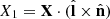 $ X_1=\mathbf{X}\cdot (\hat{\mathbf{l}} \times\hat{\mathbf{n}}) $