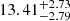 $ 13.41_{-2.79}^{+2.73} $
