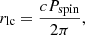 $$ \begin{aligned} r_{\rm lc} = \frac{cP_{\rm spin}}{2\pi }, \end{aligned} $$