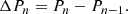 $$ \begin{aligned} \Delta P_{n} = P_{n} - P_{n-1}. \end{aligned} $$