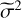${\tilde \sigma ^2}$