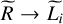 $\tilde R \to {\tilde L_i}$