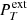 $ P_{T}^{\mathrm{ext}} $
