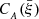 $ C_{_{{A}}}(\bar{\xi}) $