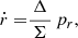 $$ \begin{aligned} \dot{r}=&\dfrac{\,\Delta \,}{\Sigma }\,p_r ,\end{aligned} $$