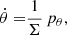 $$ \begin{aligned} \dot{\theta } =&\dfrac{\,1\,}{\Sigma }\,p_{\theta },\end{aligned} $$