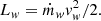 $$ \begin{aligned} L_{{ w}} = \dot{m}_{{ w}} v_{{ w}}^2 / 2. \end{aligned} $$