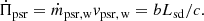 $$ \begin{aligned} \dot{\Pi }_{\rm psr} = \dot{m}_{\rm psr,w} v_{\rm psr, \, w} = bL_{\rm sd}/c. \end{aligned} $$