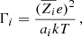 $$ \begin{aligned} \Gamma _i = \frac{(\overline{Z_i} e)^2}{a_i k T}\, , \end{aligned} $$