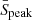 $ \bar{S}_{\mathrm{peak}} $