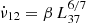 $ \dot{\nu}_{12}=\beta\, L^{6/7}_{37} $