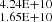 $ _{1.65\rm E+10}^{4.24\rm E+10} $