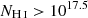 $ N_{{\mathrm{H}\,\textsc{i}}} > 10^{17.5} $