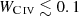 $ W_{{\mathrm{C}\,\textsc{iv}}}\lesssim0.1 $