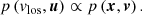 $$ \begin{aligned} p\left(v_{\mathrm{los} },\boldsymbol{u}\right) \propto p\left(\boldsymbol{x},\boldsymbol{v}\right). \end{aligned} $$
