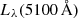 $ L_{\lambda}(5100\,\AA) $