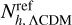 $\[N_{h, \Lambda \mathrm{CDM}}^{\mathrm{ref}}\]$