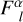 $\[F^\alpha{ }_l\]$