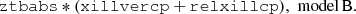 $$ \begin{aligned} \mathtt{ztbabs*(xillvercp+relxillcp), }\,\,\, \mathrm{model\,B}. \end{aligned} $$