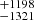 $ _{-1321}^{+1198} $