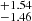 $ ^{+1.54 }_{-1.46 } $