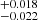 $ _{-0.022}^{+0.018} $