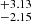 $ ^{+3.13 }_{-2.15 } $