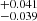 $ ^{+0.041}_{-0.039} $