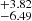 $ ^{+3.82 }_{-6.49 } $