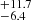 $ ^{+11.7 }_{-6.4 } $