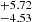 $ ^{+5.72 }_{-4.53 } $