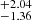 $ ^{+2.04 }_{-1.36 } $