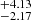 $ ^{+4.13 }_{-2.17 } $