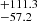 $ ^{+111.3}_{-57.2 } $
