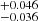 $ ^{+0.046}_{-0.036} $