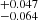 $ ^{+0.047}_{-0.064} $
