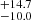 $ ^{+14.7 }_{-10.0 } $
