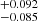 $ _{-0.085}^{+0.092} $