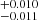 $ ^{+0.010}_{-0.011} $