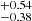 $ ^{+0.54 }_{-0.38 } $