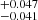$ ^{+0.047}_{-0.041} $