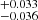 $ ^{+0.033}_{-0.036} $