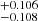 $ ^{+0.106}_{-0.108} $